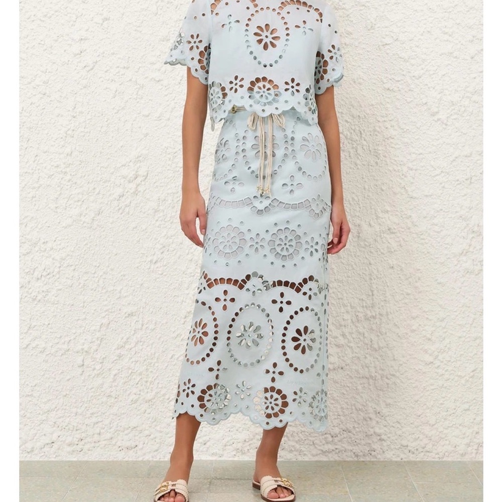 Zimmerman Awaken Embroidered Skirt size 1 - Picture 1 of 5